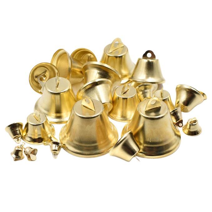 100 Pieces Jingle Bells Pendant Charm Craft Beads Making DIY Crafts