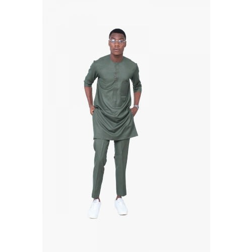 Army Green Kaftan Style