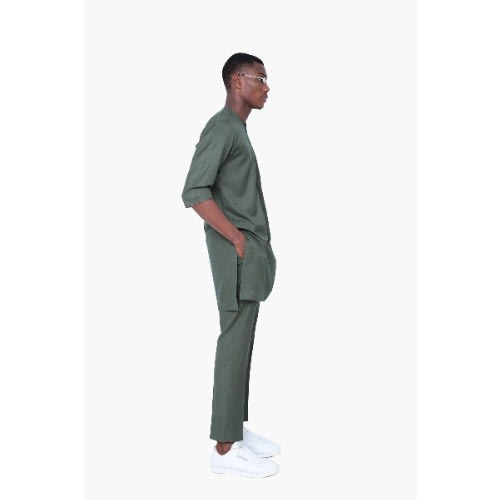 Army Green Kaftan Style
