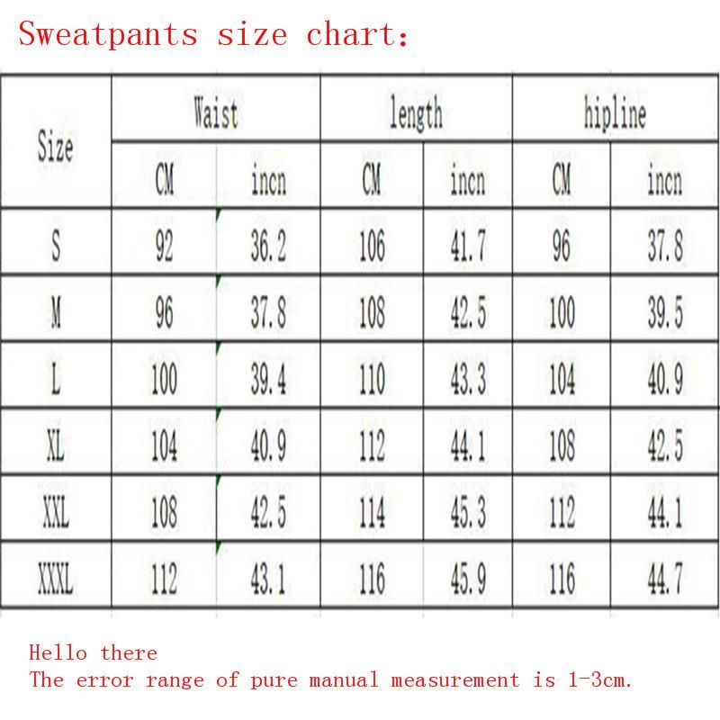 Mens and Women's Tracksuit Pants Casual Pants with Elastic Waist White Beige Red and Black Hip Hop Style For Autumn And Winter Novelty