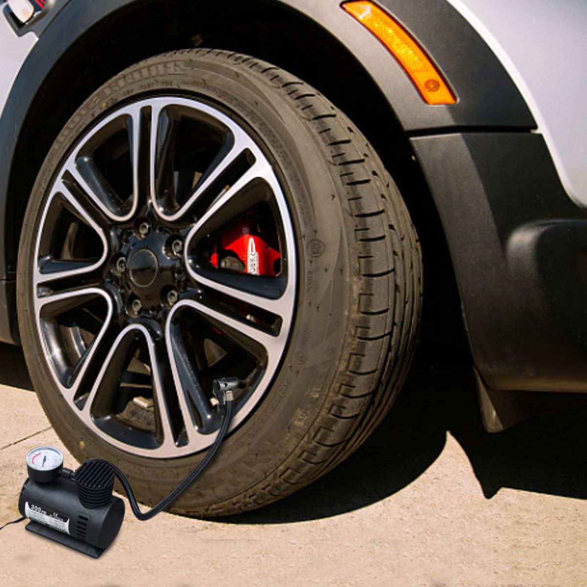 Portable Air Compressor Car Air Pump Car Auto 300psi 12v