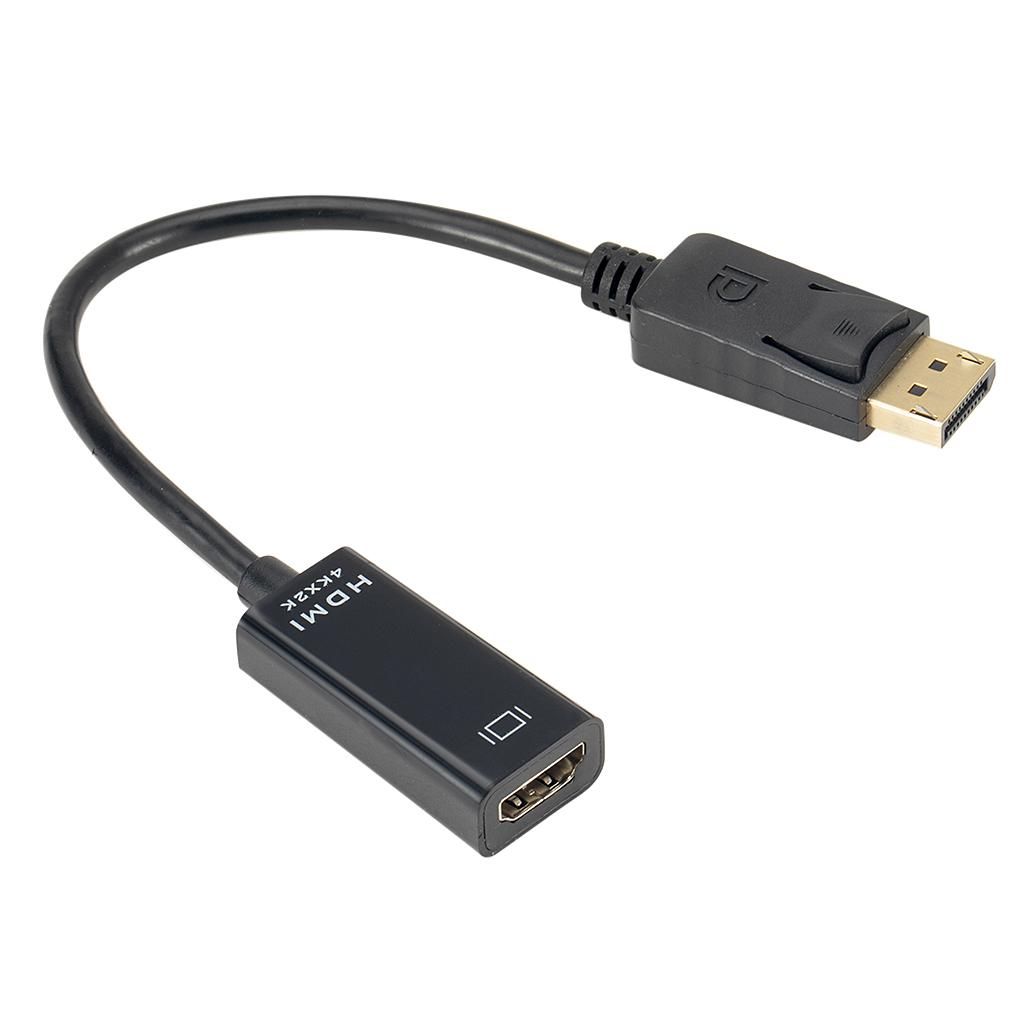 22cm Mini DP Male To HDMI Female Active Adapter   HD 4K 2K