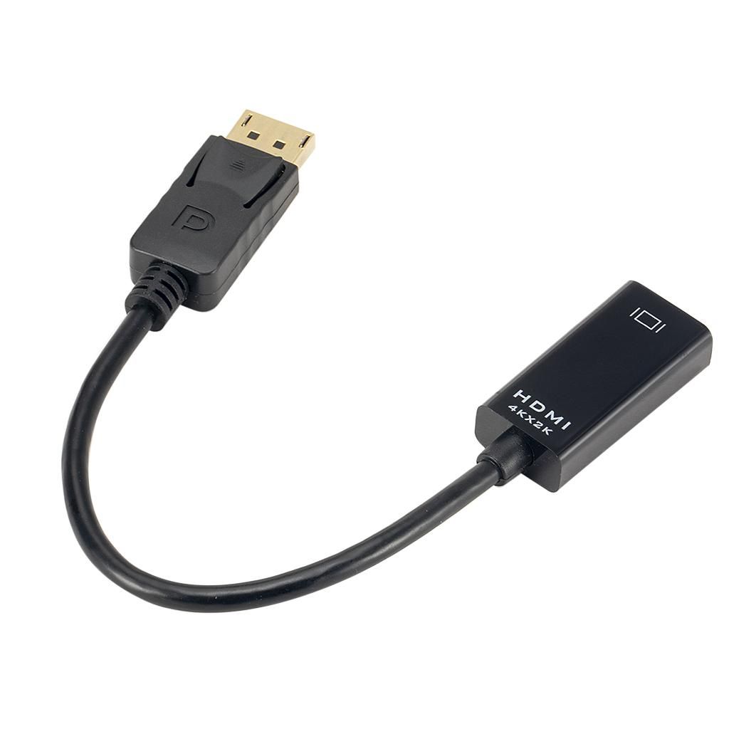22cm Mini DP Male To HDMI Female Active Adapter   HD 4K 2K
