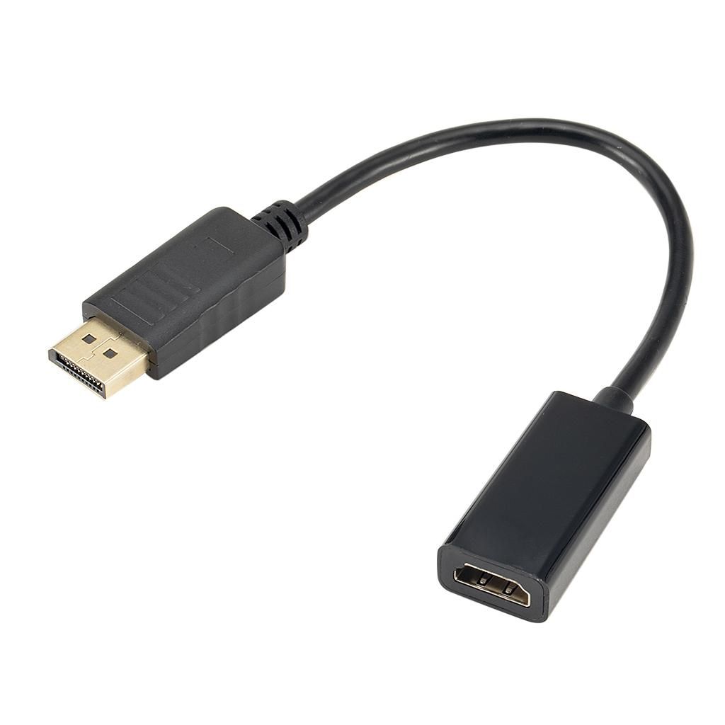 22cm Mini DP Male To HDMI Female Active Adapter   HD 4K 2K