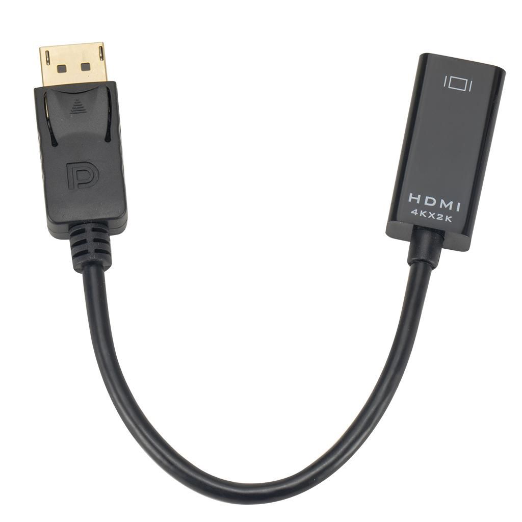 22cm Mini DP Male To HDMI Female Active Adapter   HD 4K 2K