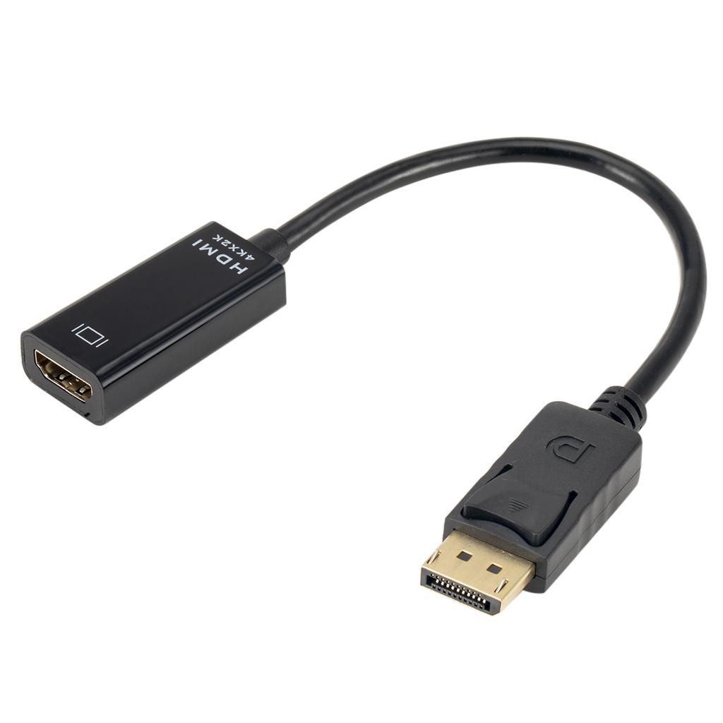 22cm Mini DP Male To HDMI Female Active Adapter   HD 4K 2K