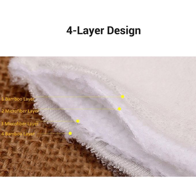 Washable Diaper Pad Pack Of 5 Bamboo Fiber Changing Pads