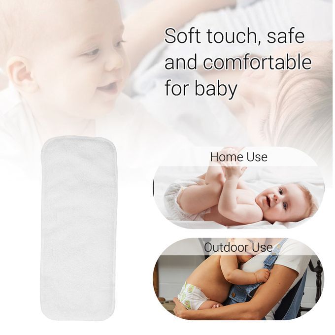 Washable Diaper Pad Pack Of 5 Bamboo Fiber Changing Pads