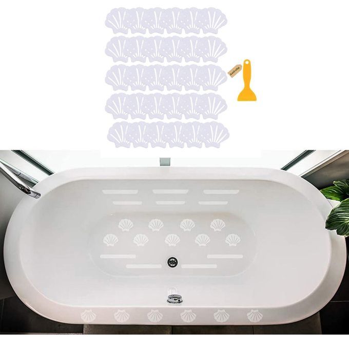 30Pcs Anti Slip Stickers With Scraper Strong Waterproof For White