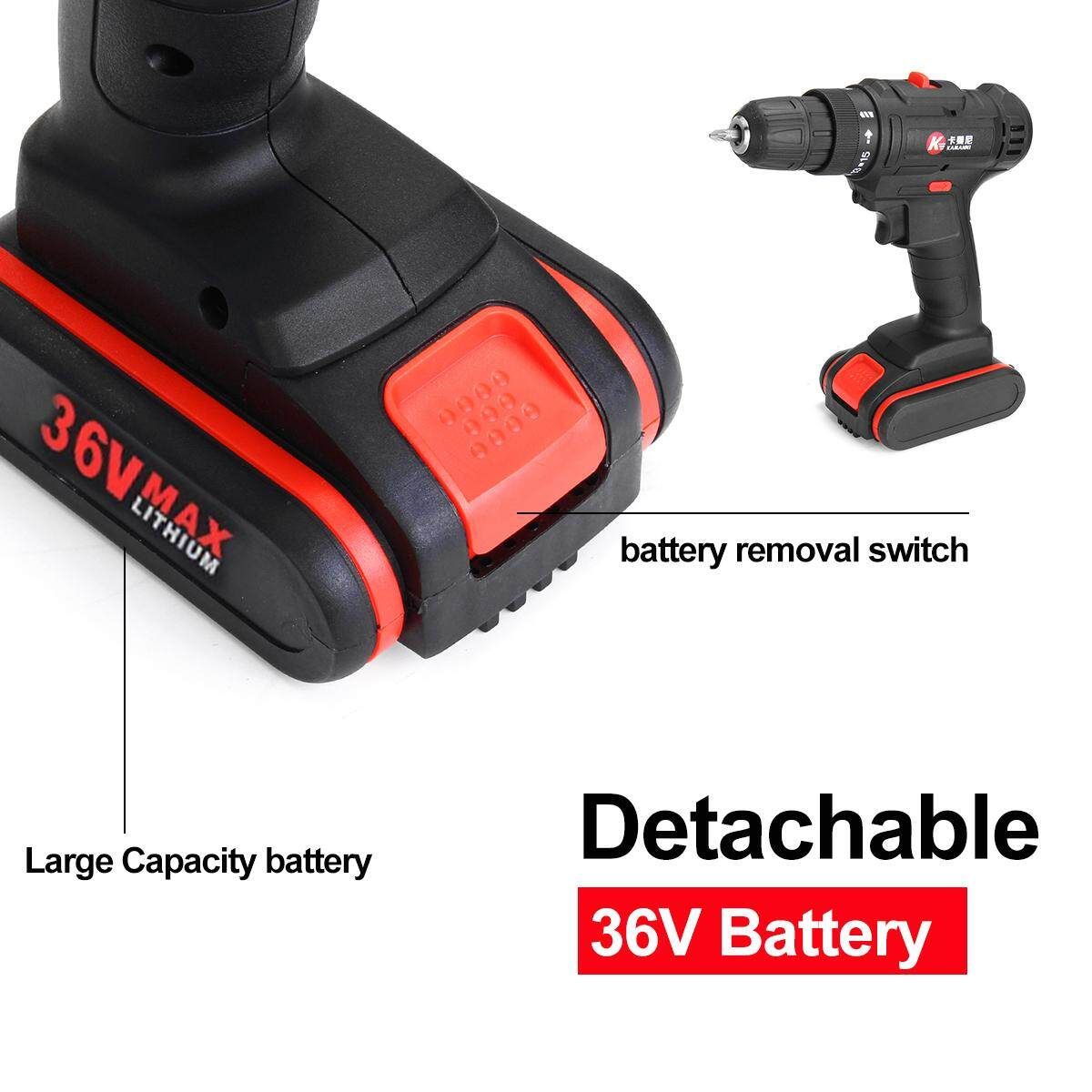 12V 7500mAh Cordless Electric Drill/Driver 2 Speed LED Lighting 1 X Ba*tery Tool-12V Red