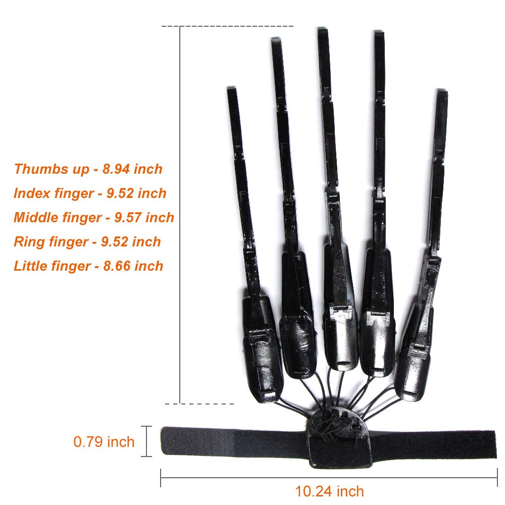 Halloween Articulated Fingers Extension Wearable With