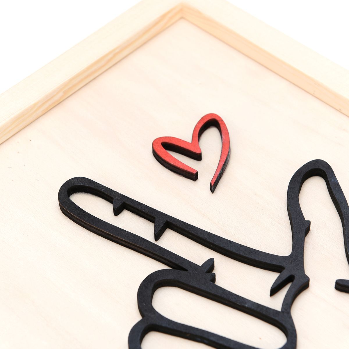 I Love You Sign Language Wooden Photo Frame Love Gesture