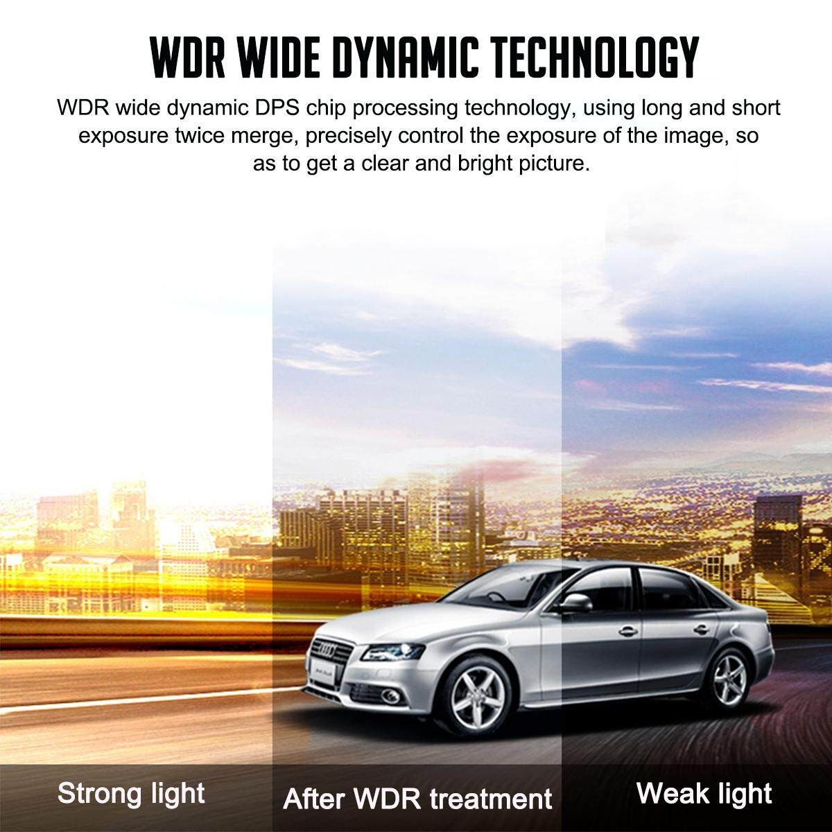 10'' HD 1080P Car DVR Stream Media Mirror DUAL LENS DashCam Rear Video Recorder