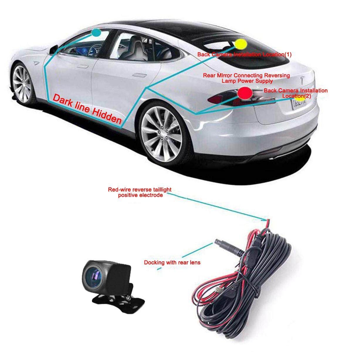 10'' HD 1080P Car DVR Stream Media Mirror DUAL LENS DashCam Rear Video Recorder