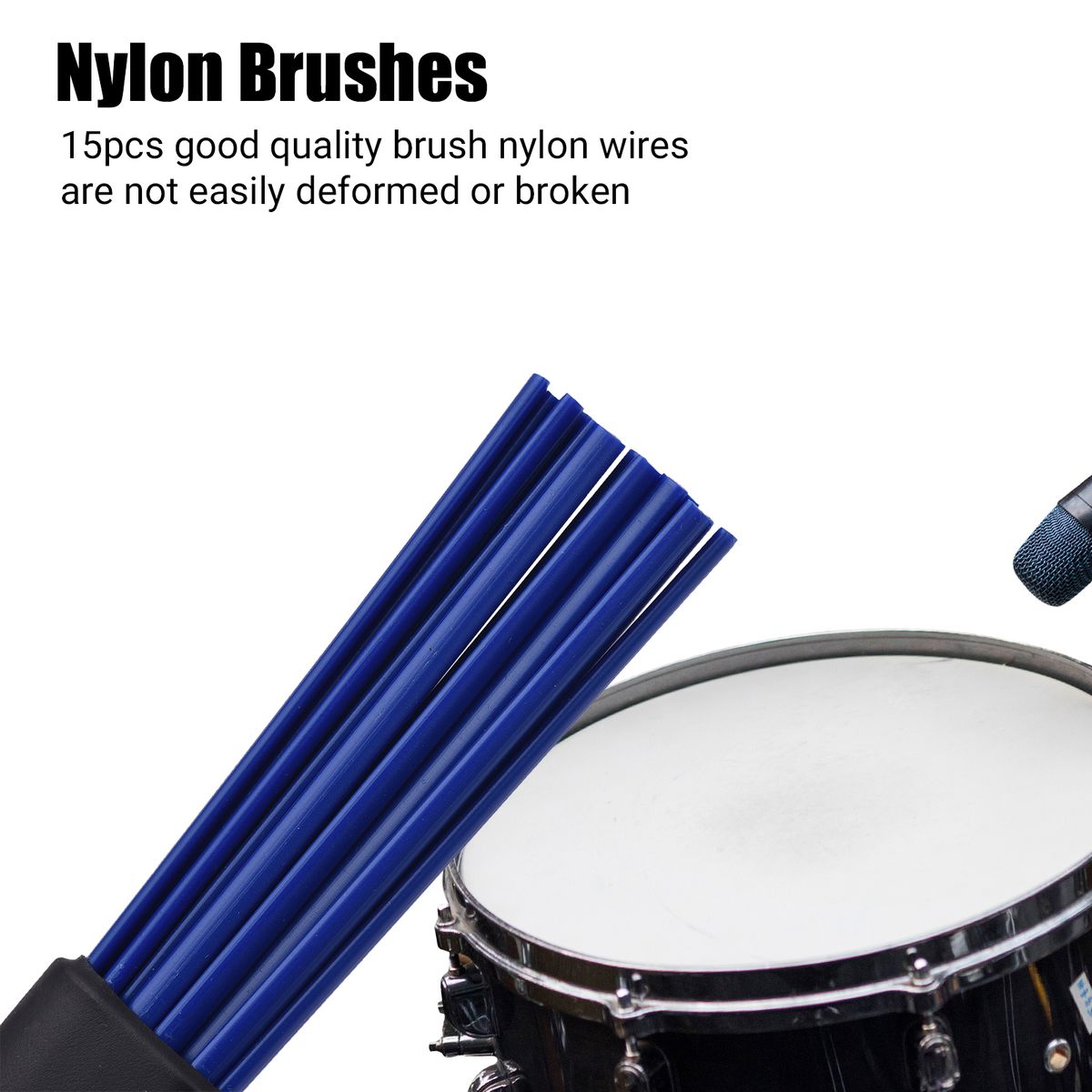 2pcs Drum Stick Drum Brush 1-Pair Retractable Drumsticks For