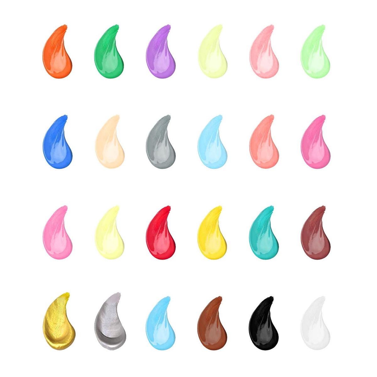 24x Acrylic Leather Paint Set Acrylic Paint Set Shoe Paint