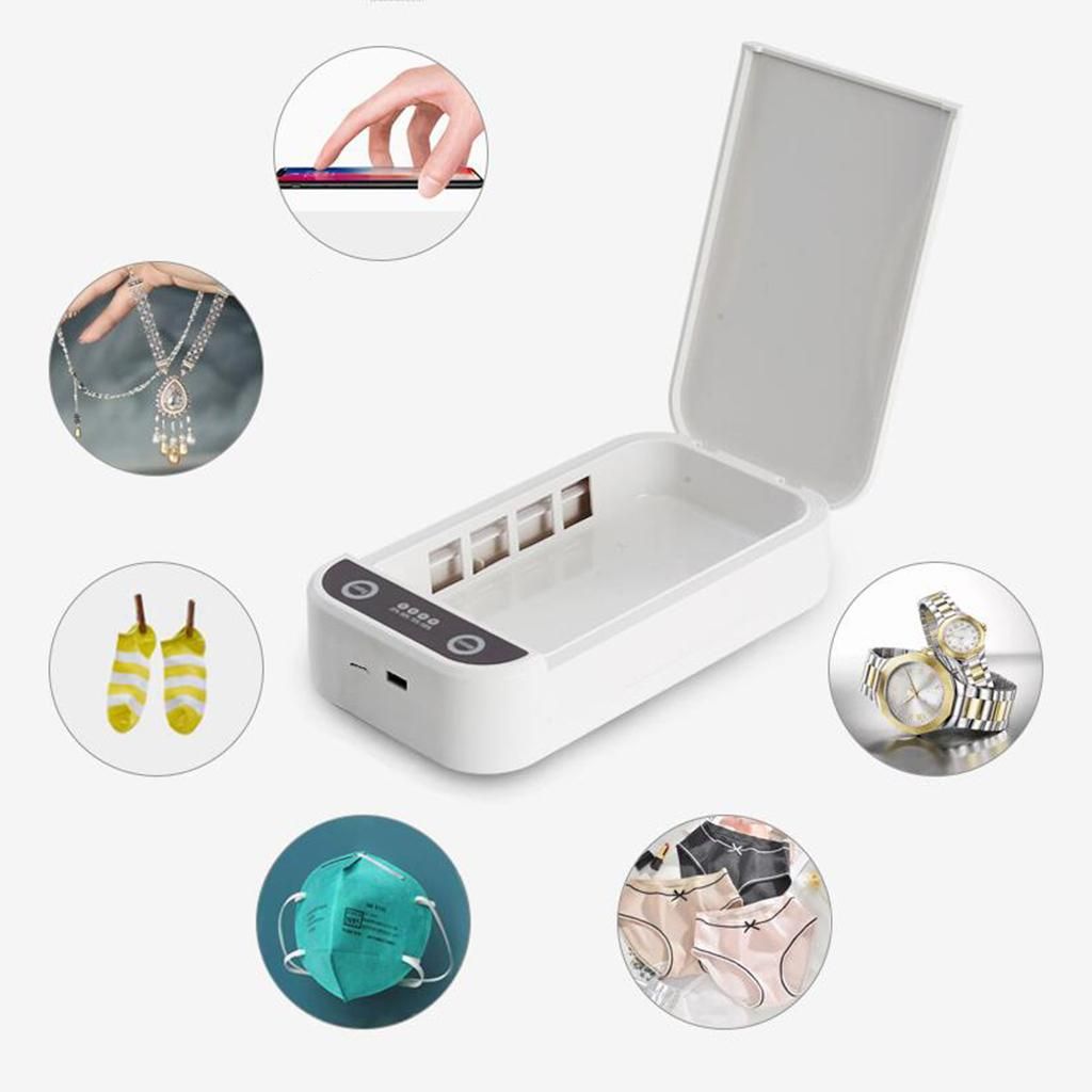Uv Disinfection Box Uv Box Smartphone Sanitizer B White Plastic Lamp