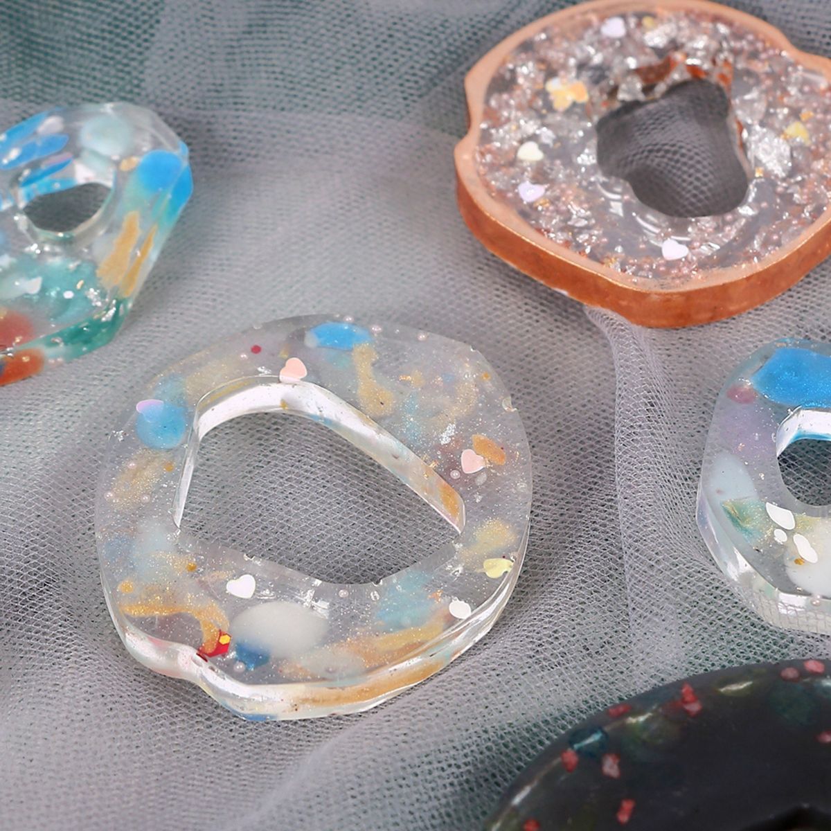 Silicone Mold Stone Pendant DIY Resin Craft Epoxy Mould