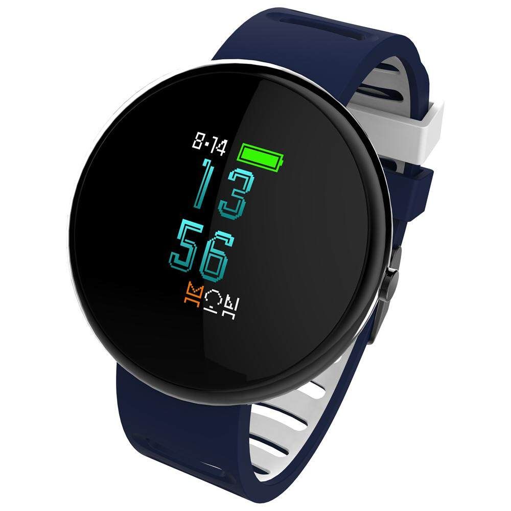 Cyboris 0.95 Inch OLED Screen HRM Heart Rate Smart Watch Black (black)