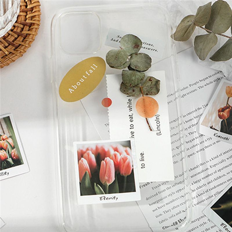 160Pcs Ins Style Dots Flowers Mini Box Stickers Planner
