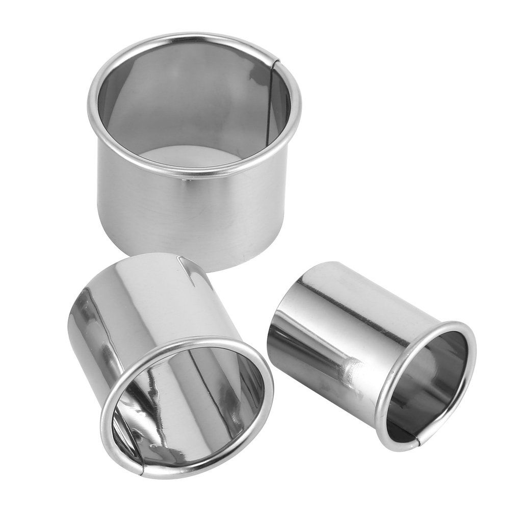 11Pcs/Set Round Shape Cutting Molds Stainless Steel Mousse Cake Ring Mold Biscuit Donuts Cutter Decorating Tools