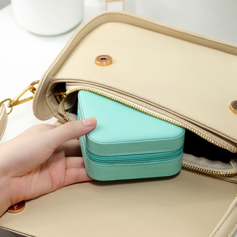 Portable Travel Mini Jewelry Box-Black