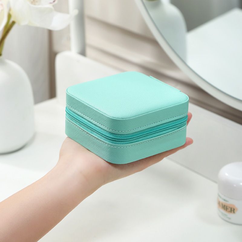 Portable Travel Mini Jewelry Box-Black