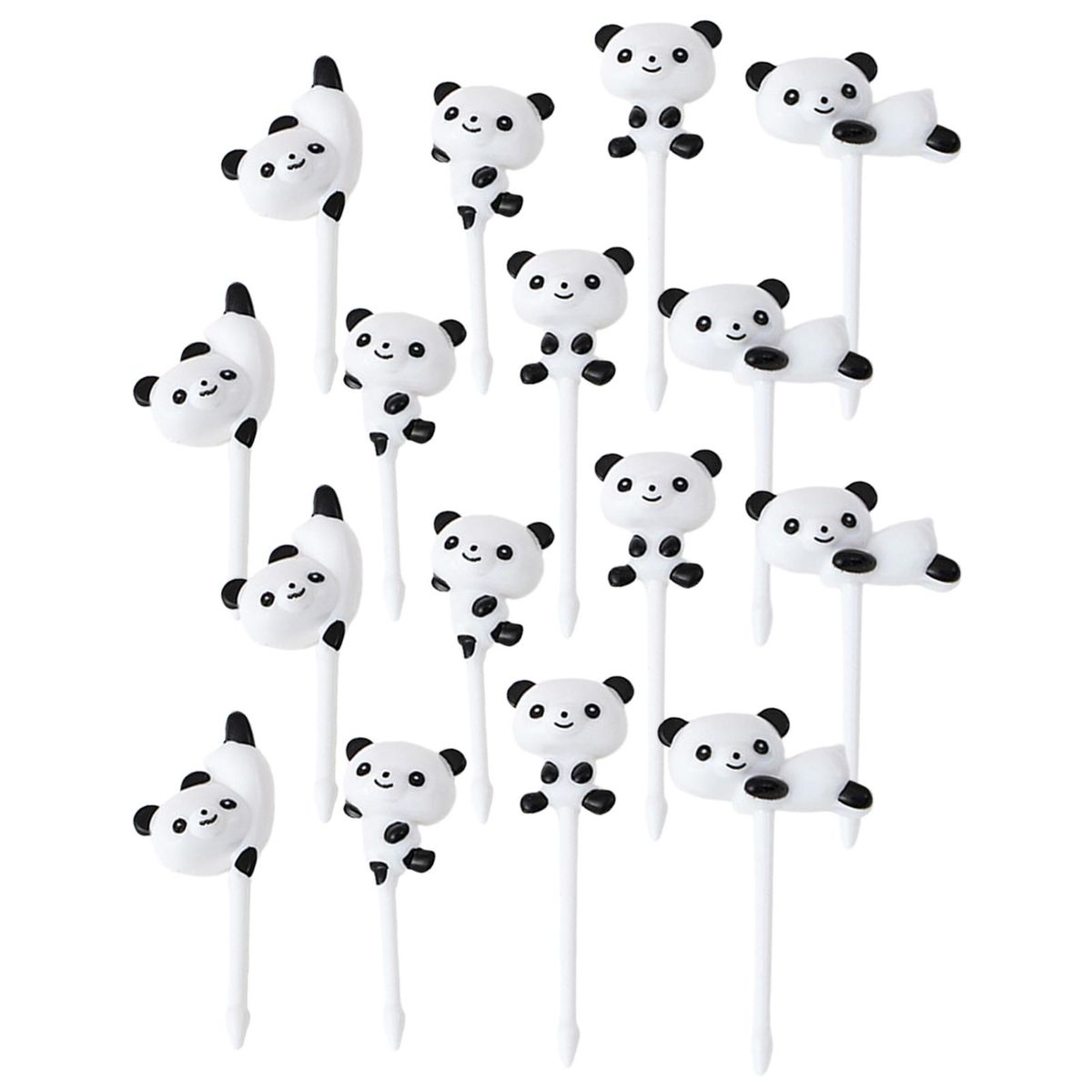Children Food Fork 16pcs Panda Fruit Forks Easy-to-clean Food for Kids