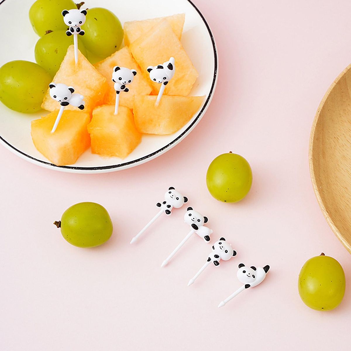 Children Food Fork 16pcs Panda Fruit Forks Easy-to-clean Food for Kids