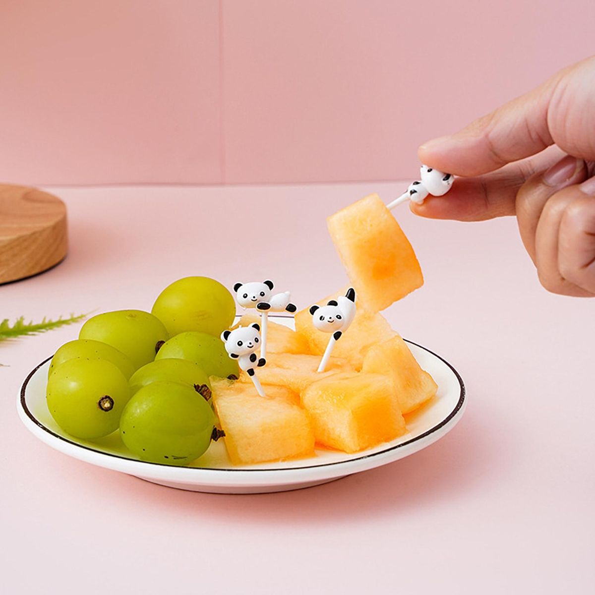 Children Food Fork 16pcs Panda Fruit Forks Easy-to-clean Food for Kids
