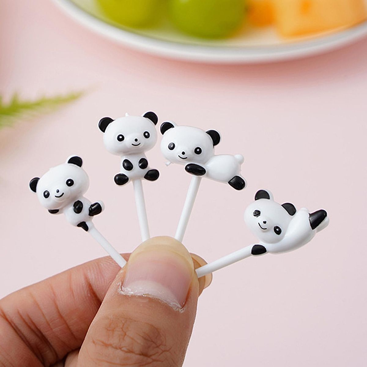 Children Food Fork 16pcs Panda Fruit Forks Easy-to-clean Food for Kids