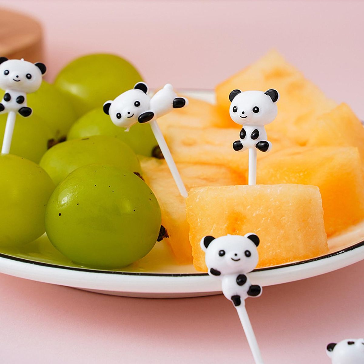 Children Food Fork 16pcs Panda Fruit Forks Easy-to-clean Food for Kids