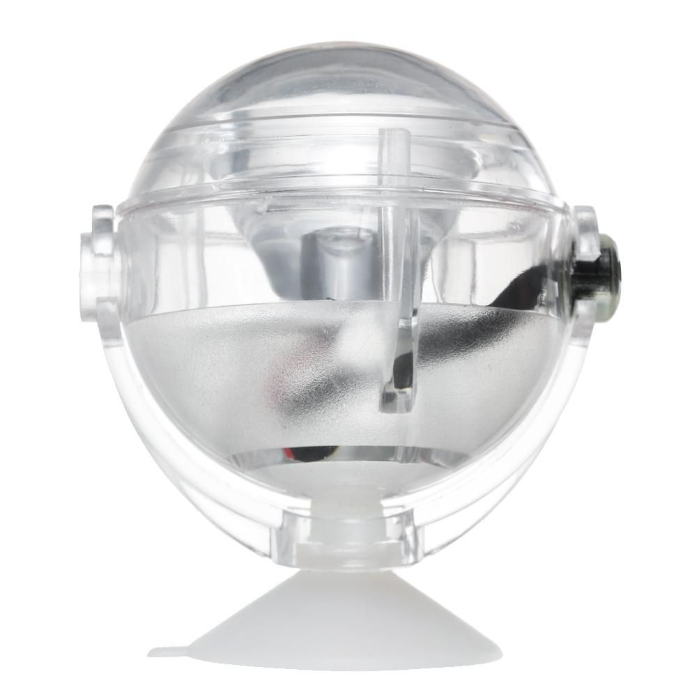 Aquarium Waterproof LED Spotlight Submersible Light Convex Lens Design with Suction Cup Fish Tank Decorative Light Color Changing