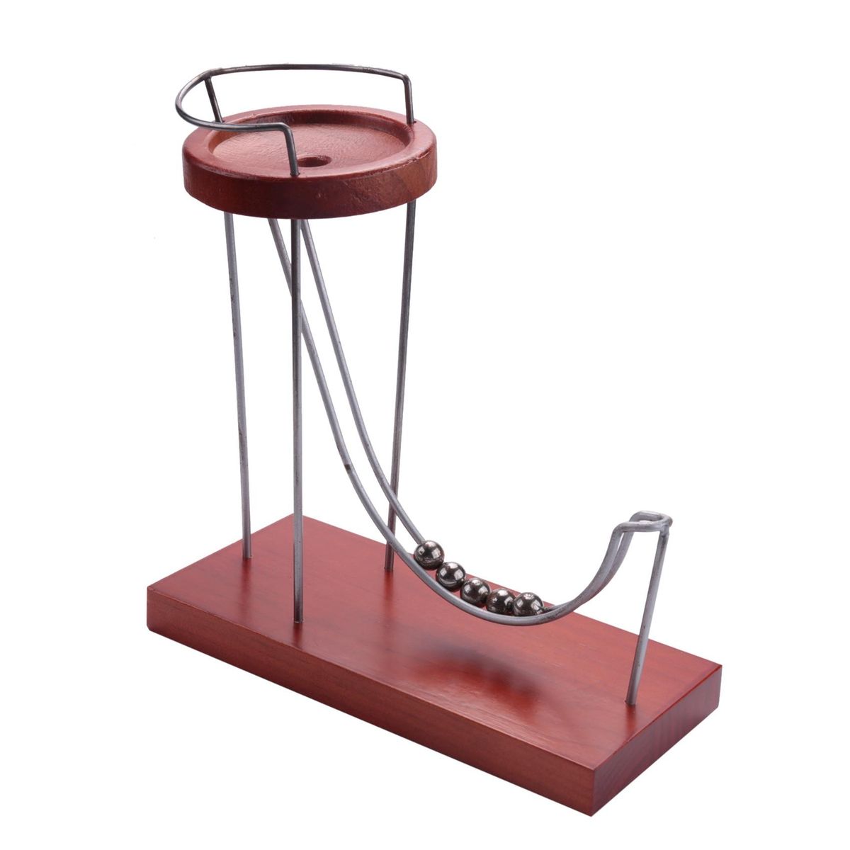 Kinetic Art Machine Wooden Sculpture Office Home Desk Ornament