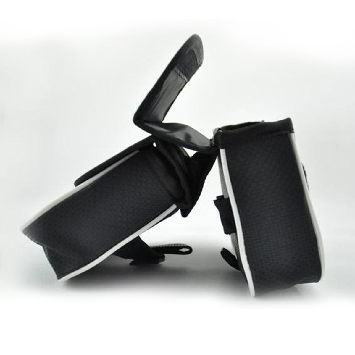Bicycle Frame Bag With Cell Phone Pouch Reflective Strip