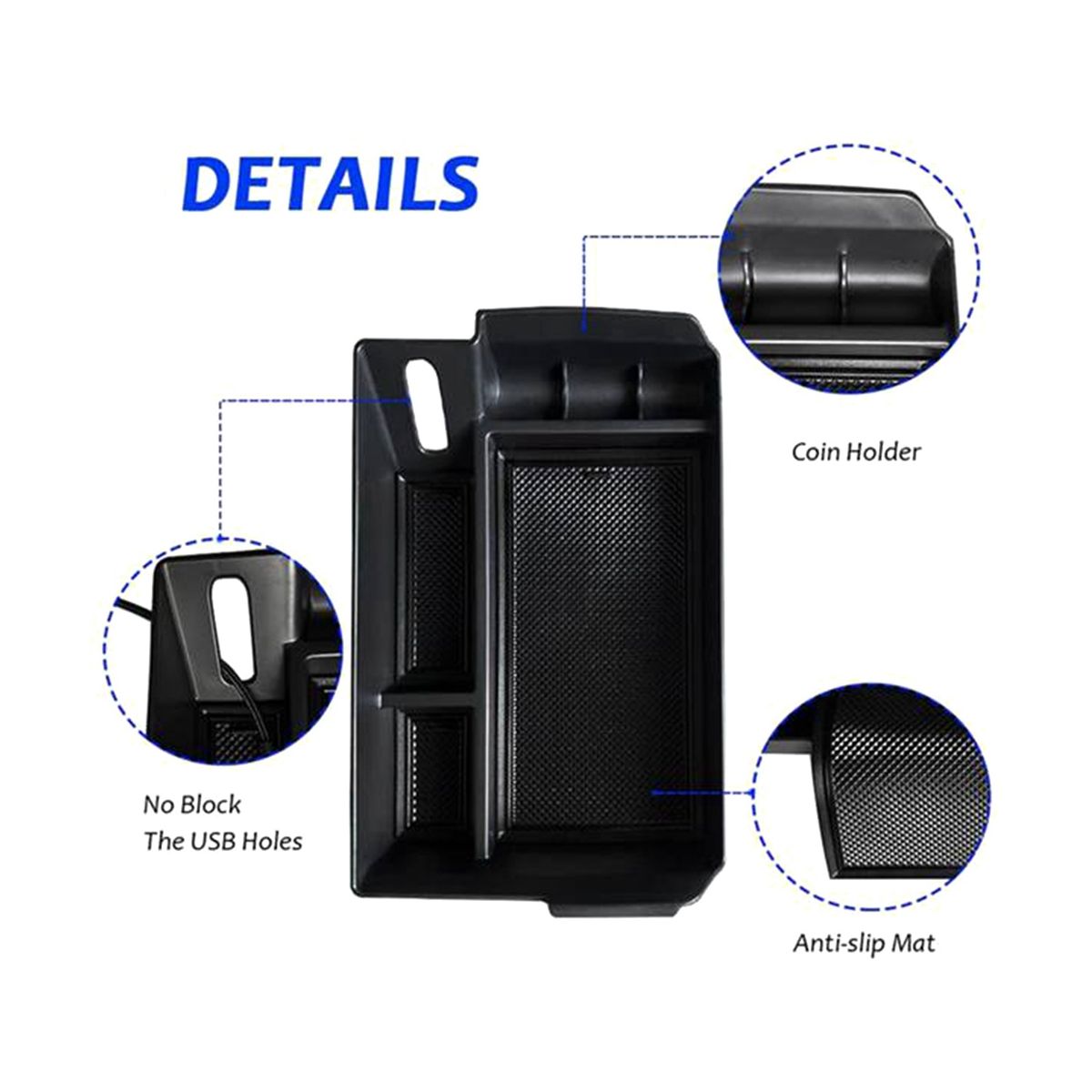 Center Console Organizer for 2021 2022 Toyota Sienna XL40 Armrest Insert Secondary Storage Box Tray Accessories A
