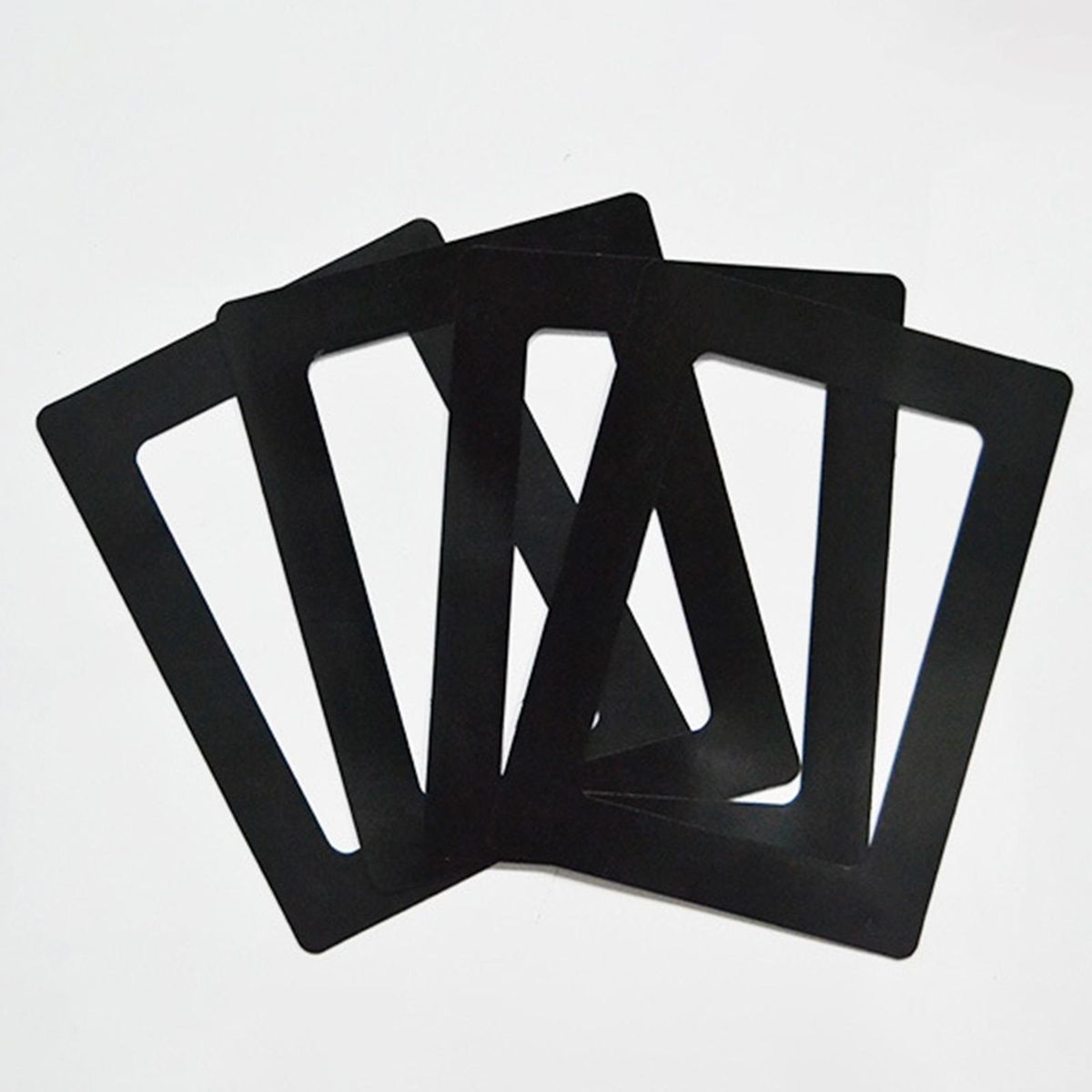 2Pcs Magnetic Picture Frame Magnetic Photo Display Frame Ornament Black
