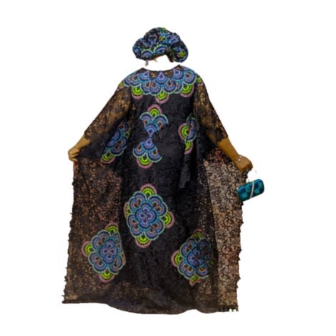 Fully Stoned Cordlace Boubou Gown