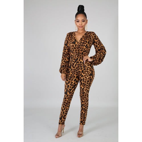 Amaka Animal Prints Jumpsuit For Women