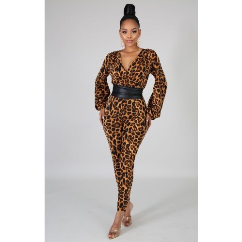 Amaka Animal Prints Jumpsuit For Women