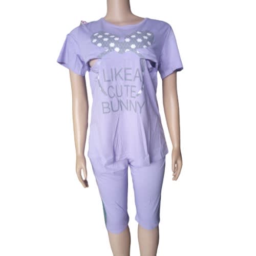 Multipurpose Sexy Maternity/nursing Night Wear With Adjustable Waist Top