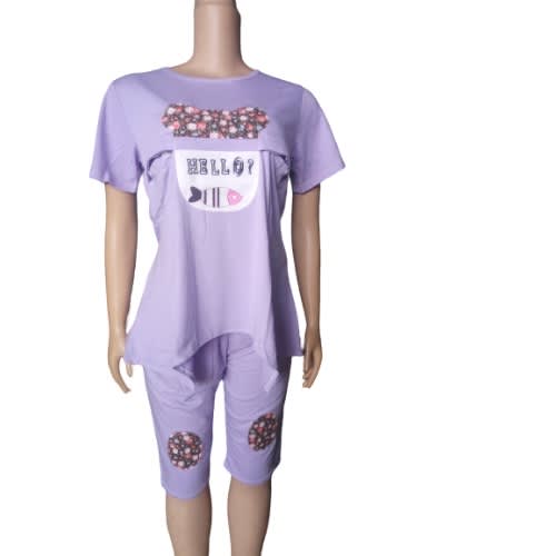 Multipurpose Sexy Maternity/nursing Night Wear With Adjustable Waist Top