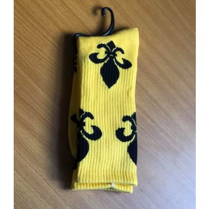 Yellow Cotton Punk Socks