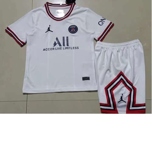 Children's Away Paris Saint Germaine Jersey All White