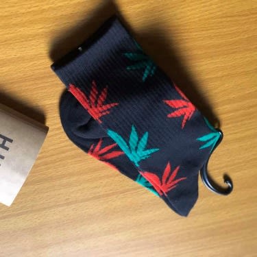 Stylish Leaves Men's Cotton Socks