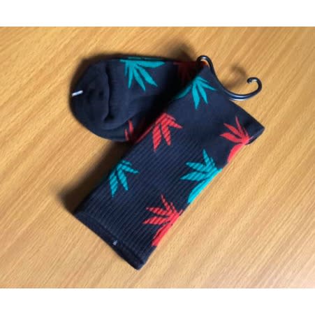 Stylish Leaves Men's Cotton Socks