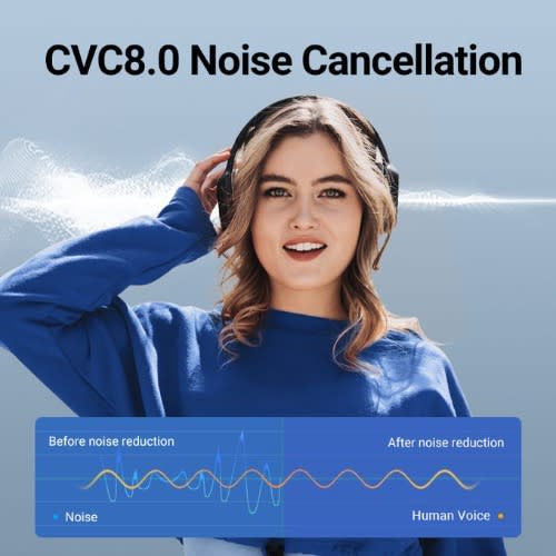 W800bt Plus Wireless Bluetooth Headset - Bluetooth V5.1 40mm Drivers Unit