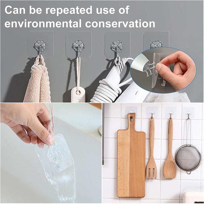 20 Pieces Of Thickened And Strong Traceless Storage Hooks