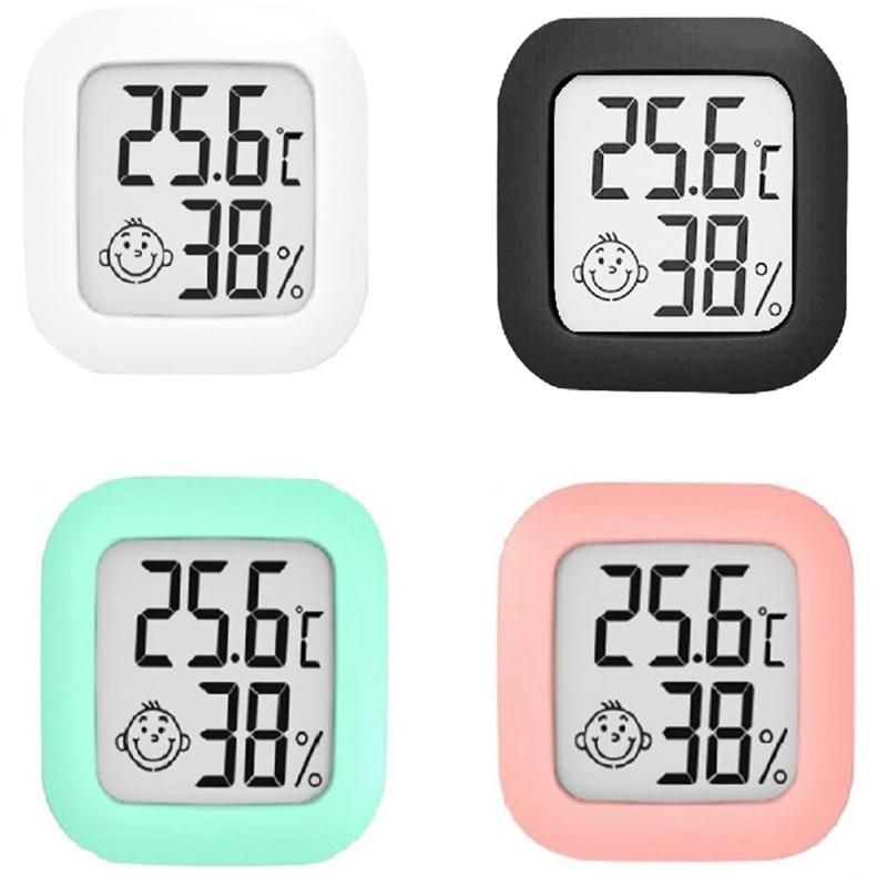 Temperature and Humidity Meter Indoor Office Electronic  Digital Measurement Temperature Four-Color