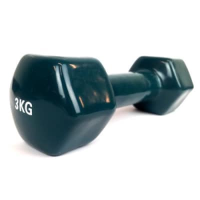Pair Of 3kg Vinyl Dipping Dumbbells